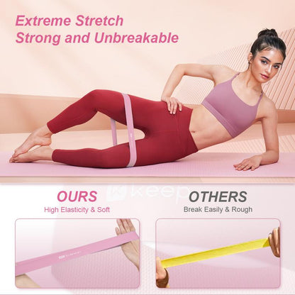 KEEP Resistance Bands for Men and Women, Elastic Loop Bands for Booty & Legs, Different Levels Elastic Band for Home Gym, Great Fitness Equipment for Training, Yoga, Exercise Workout Straps