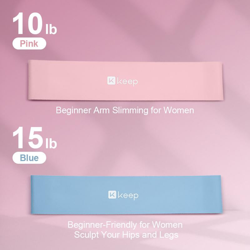 KEEP Resistance Bands for Men and Women, Elastic Loop Bands for Booty & Legs, Different Levels Elastic Band for Home Gym, Great Fitness Equipment for Training, Yoga, Exercise Workout Straps