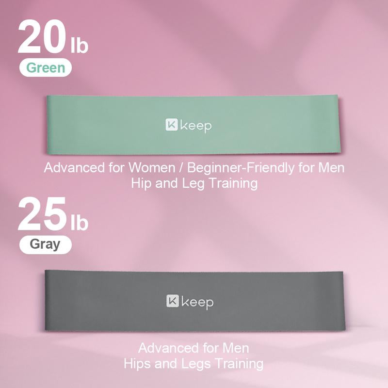 KEEP Resistance Bands for Men and Women, Elastic Loop Bands for Booty & Legs, Different Levels Elastic Band for Home Gym, Great Fitness Equipment for Training, Yoga, Exercise Workout Straps