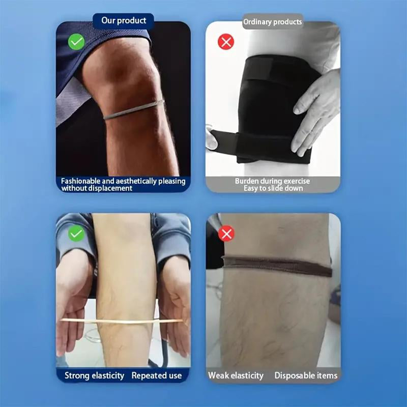 Silicone Knee Strap, 1 Count Lightweight Knee Support, Knee Protector for Running, Basketball, Running, Protective Gear for Men & Women, Leg Band